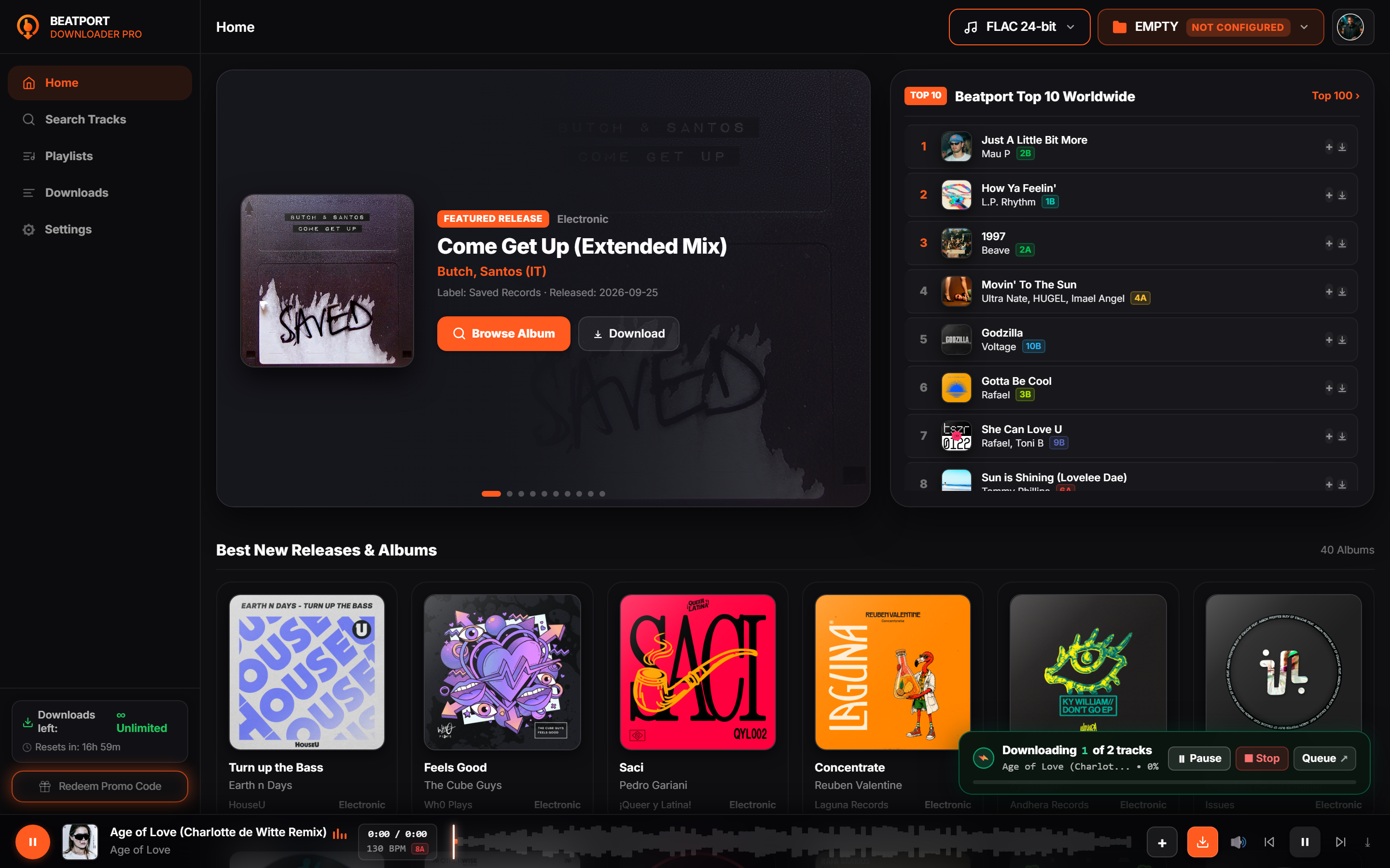 Beatport Downloader PRO Web Client Workstation Overview